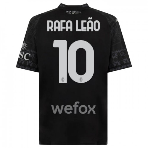 Dresovi AC Milan Rafael Leao 10 Četvrta 2023-24 - Kratki Rukavima Crna Dresovi AC Milan Rafael Leao 10 Četvrta 2023-24 - Kratki Rukavima Crna